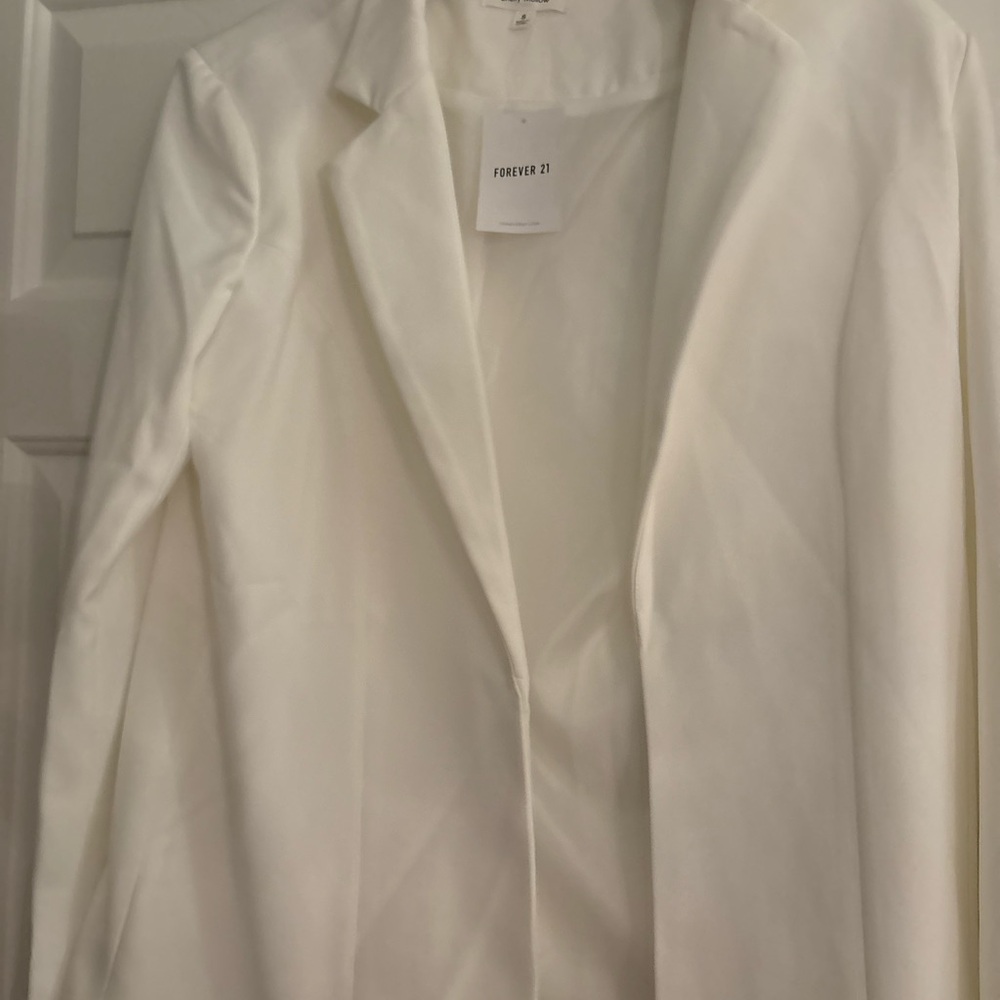 Forever 21 Classic Cream Blazer